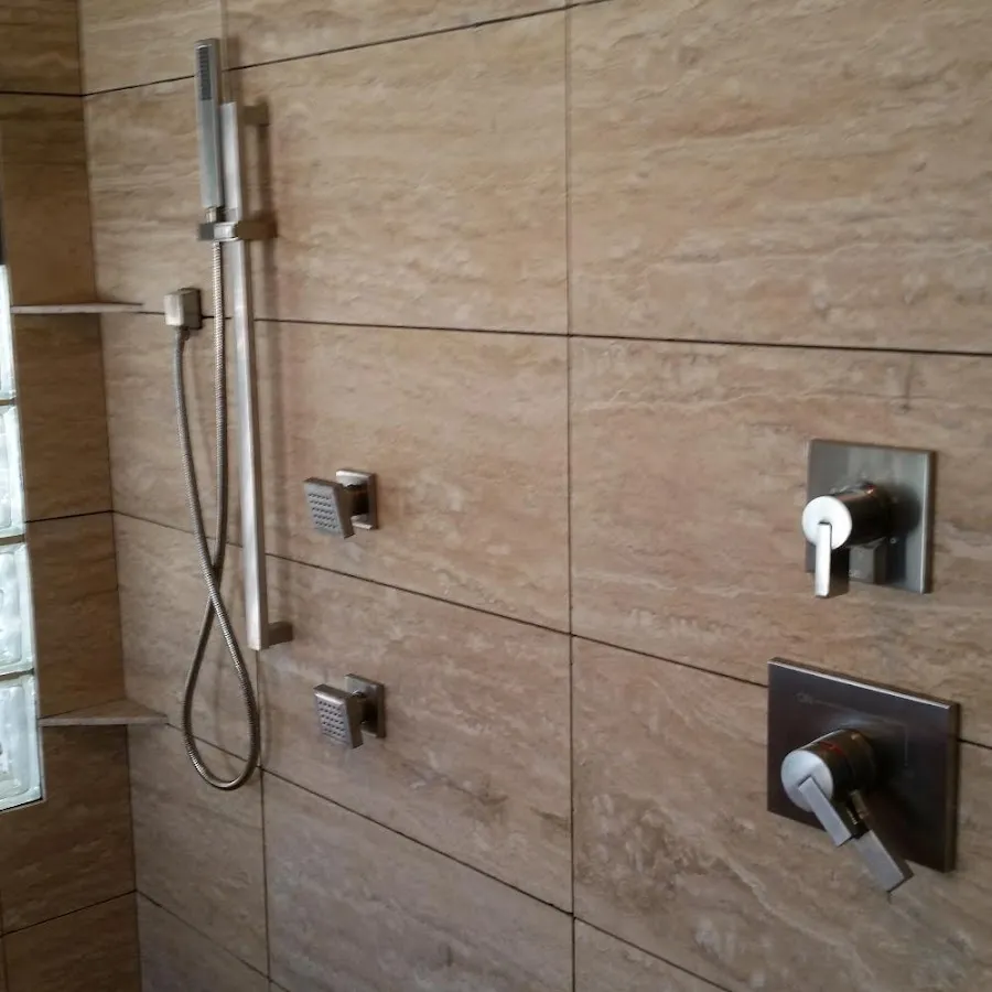 Shower fixture installation for Water Heater Replacement in Lombard
